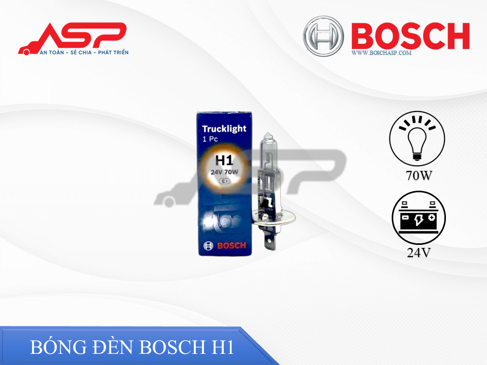 Bóng Đèn BOSCH Halogen H1 24V 70W