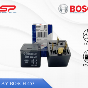 Relay BOSCH 12V 4 Chân Vuông (Có Bát) - 30A (0986AH0453)
