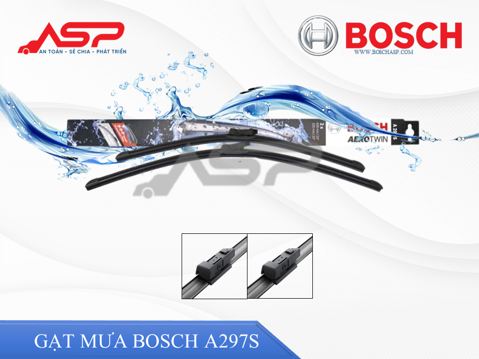 Gạt mưa Vinfast Lux Sa 2.0--> Bosch Set A297S - Ảnh 4
