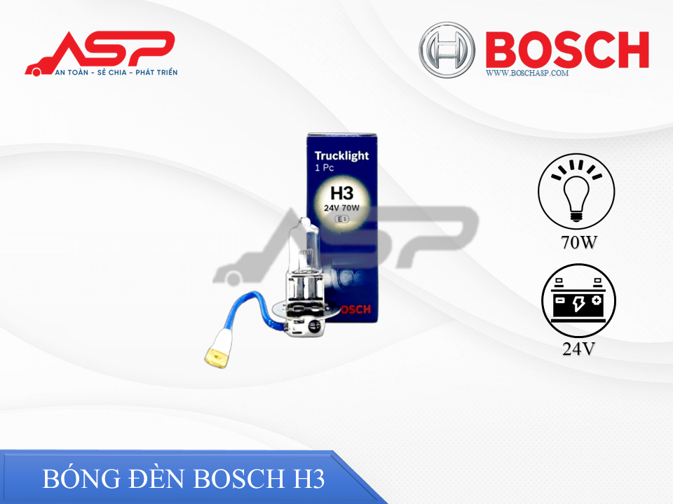 Bóng Đèn BOSCH Halogen H3 24V 70W