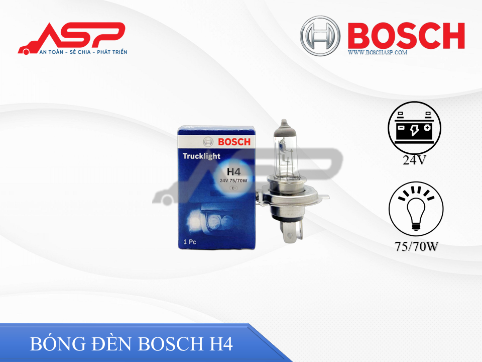 Bóng Đèn BOSCH Halogen H4 24V 130/90W (0986AL1523)