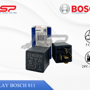 Relay BOSCH 24V 5 Chân Vuông - 20/10A (0986AH0811)