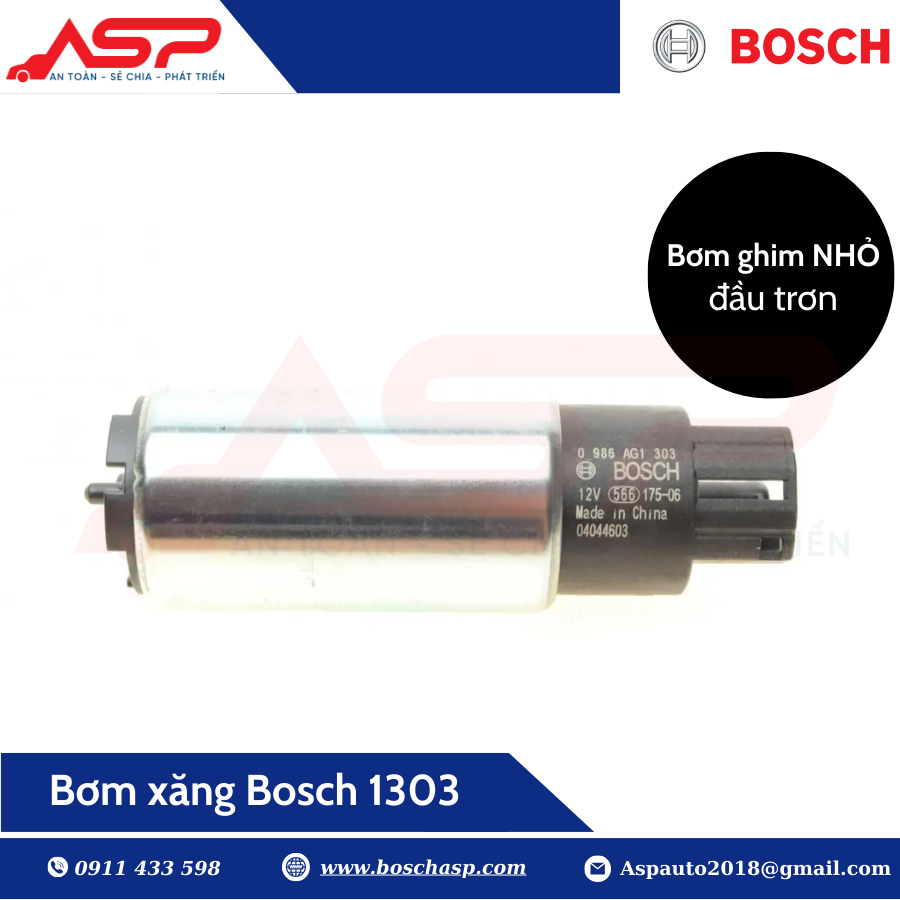 Bơm Xăng ghim nhỏ BOSCH 1303 (0986AG1303) - Ảnh 4