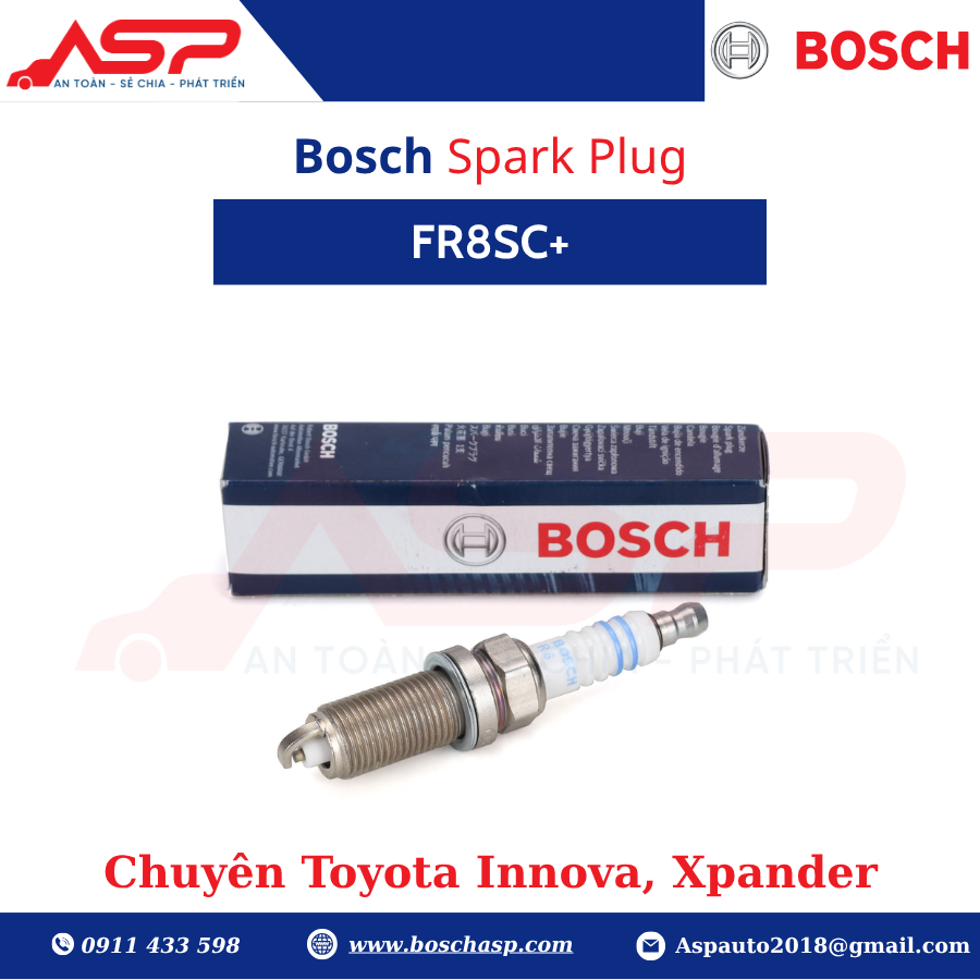 Bugi BOSCH Innova, Fortuner - FR8SC+ (242229797) - Ảnh 3