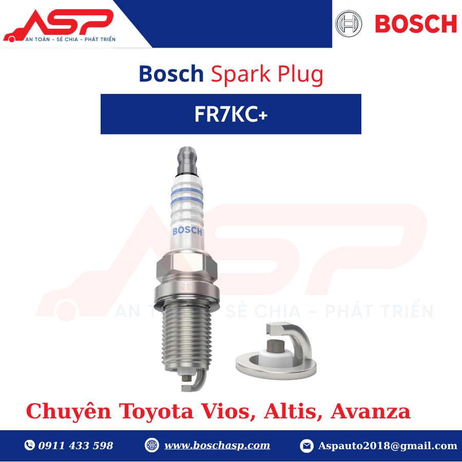 Bugi BOSCH FR7KC+ (0242236561) Cho Vios, Altis, Avanza - Ảnh 5