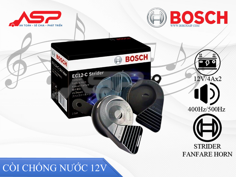 Còi Chống Nước BOSCH 12V