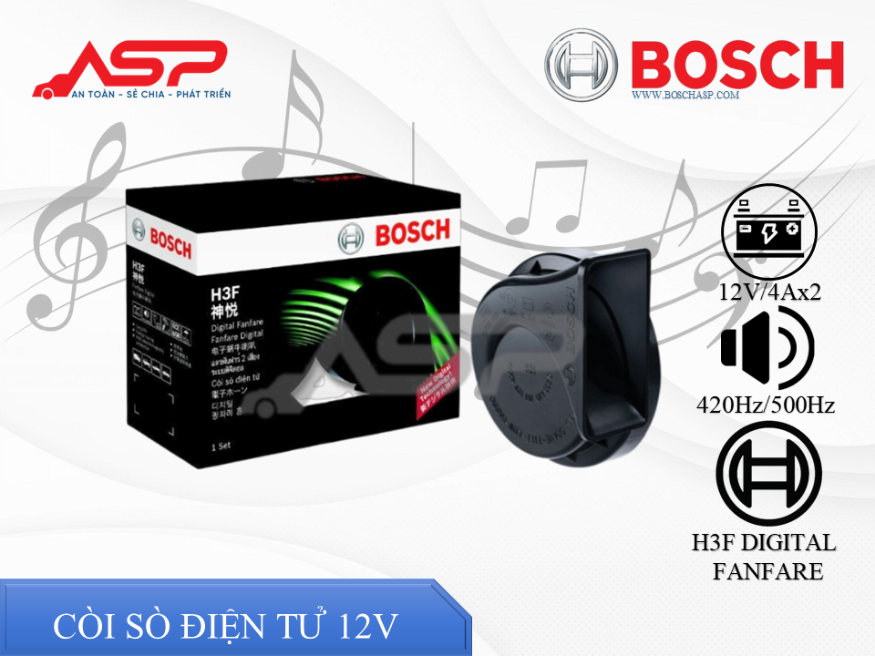 Còi Điện Tử BOSCH 12V