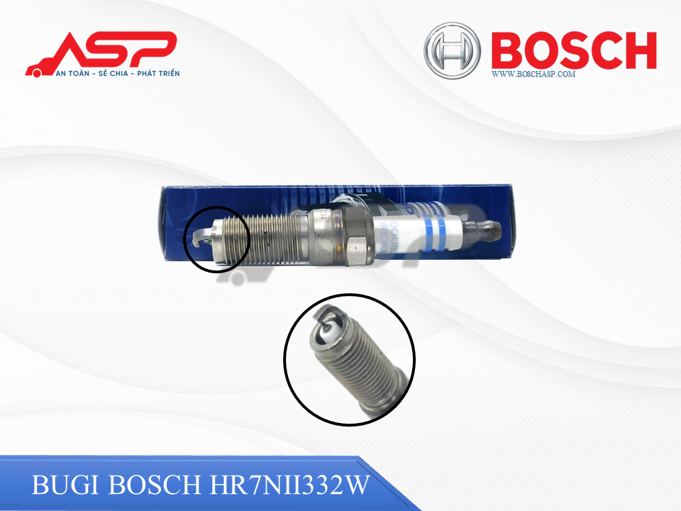 Bugi BOSCH Chân Côn - Double Iridium - HR7NII332W - Ảnh 2