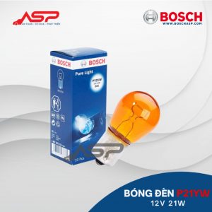 Bóng Đèn BOSCH 12V-PY21W (Đuôi tròn, Chân lệch- 1 tim Vàng)