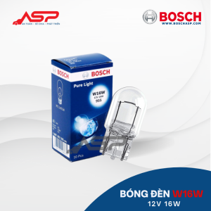 Bóng Đèn BOSCH 12V - W16W (Chân Ghim T10, Dẹp, 1 Tim)