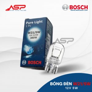 Bóng Đèn BOSCH 12V - W21/5W (Ghim lớn - Dẹp 2 Tim)