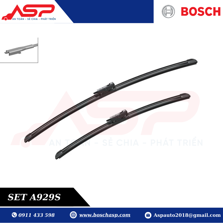 Gạt Mưa Bosch A929S Dòng Aerotwin Set cho BMW 320i - Ảnh 3