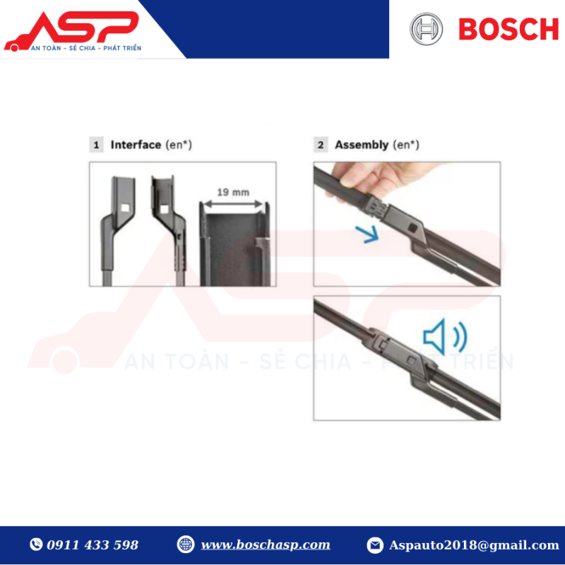 Gạt Mưa Bosch A295S AeroTwin Set – Ford Ranger, Mazda BT-50