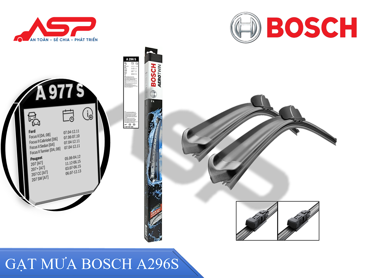 Gạt Mưa Bosch Ford Focus - A977S