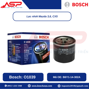 Lọc Nhớt BOSCH O1039 chuyên Mazda 3, 6, CX-5