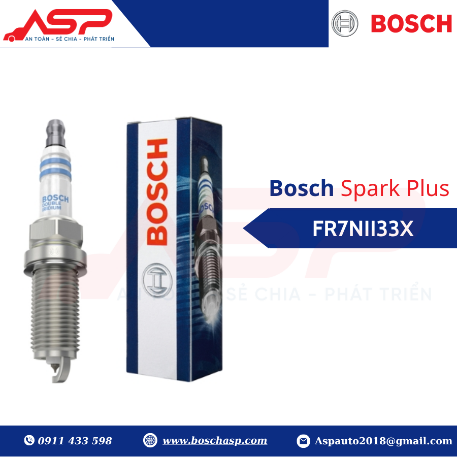 Bugi BOSCH Innova, Fortuner - Double Iridium - FR7NII33X - Ảnh 2
