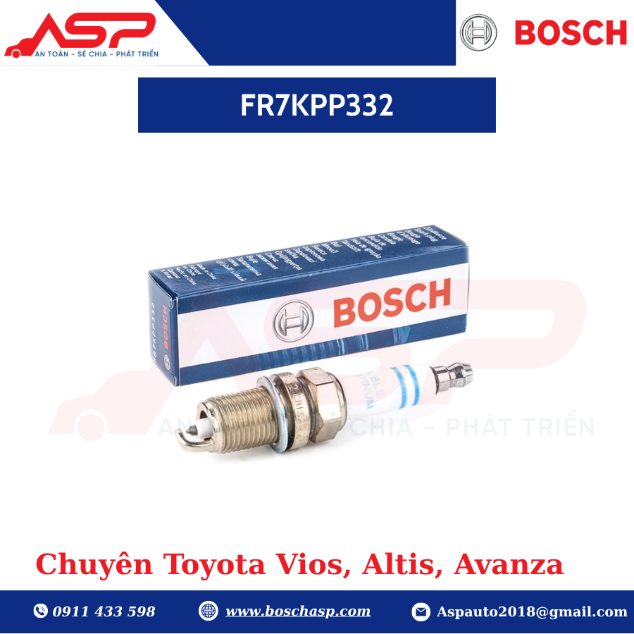 Bugi BOSCH Vios đời cũ- Double Platinium - FR7KPP332 - Ảnh 2