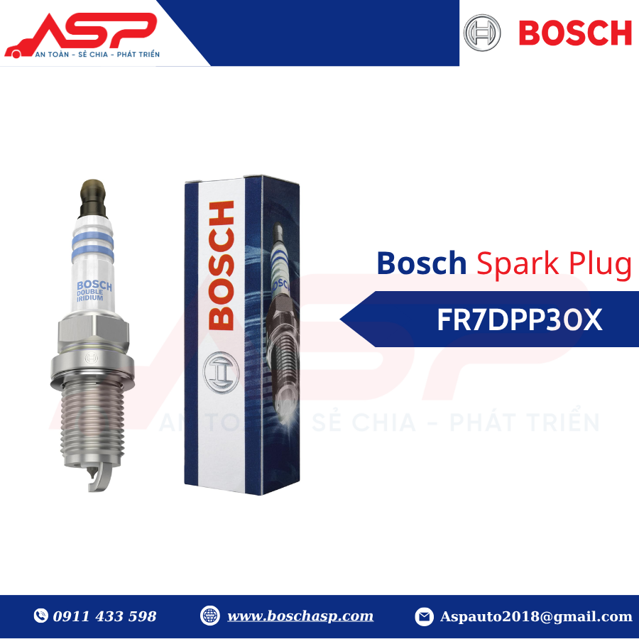 Bugi BOSCH Vios đời cũ- Double Platinium - FR7DPP30X - Ảnh 2