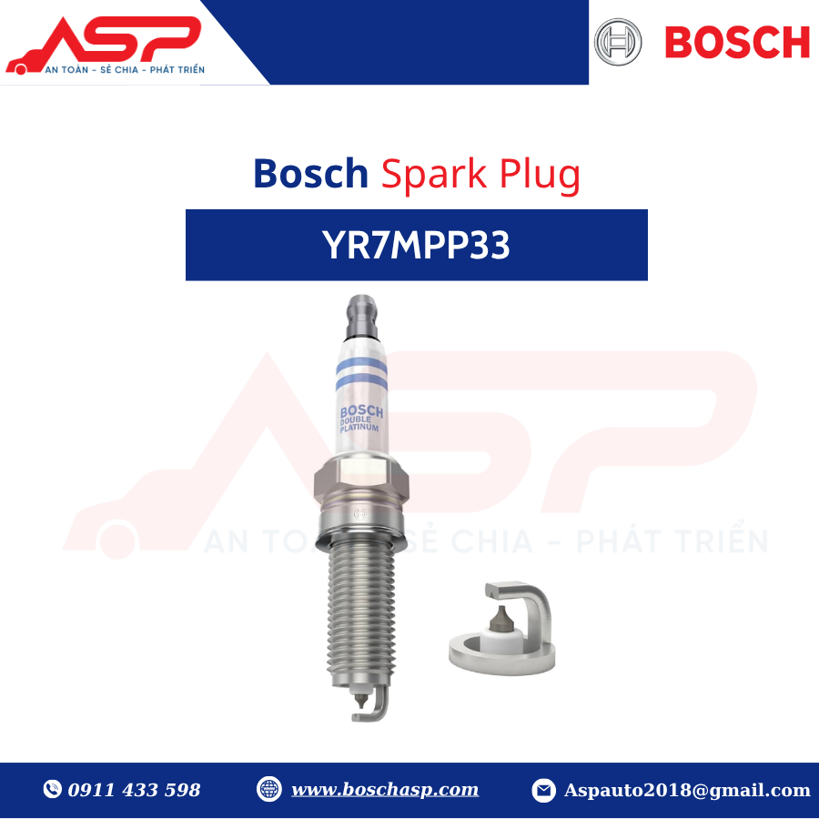 Bugi BOSCH Kia, Hyundai - Double Platinium - YR7MPP33 - Ảnh 3