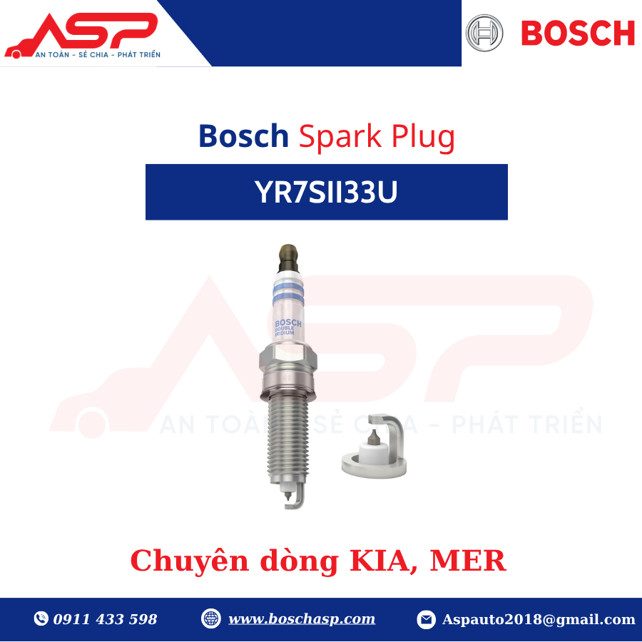 Bugi BOSCH Kia, Hyundai - Double Iridium - YR7SIIU33U - Ảnh 2