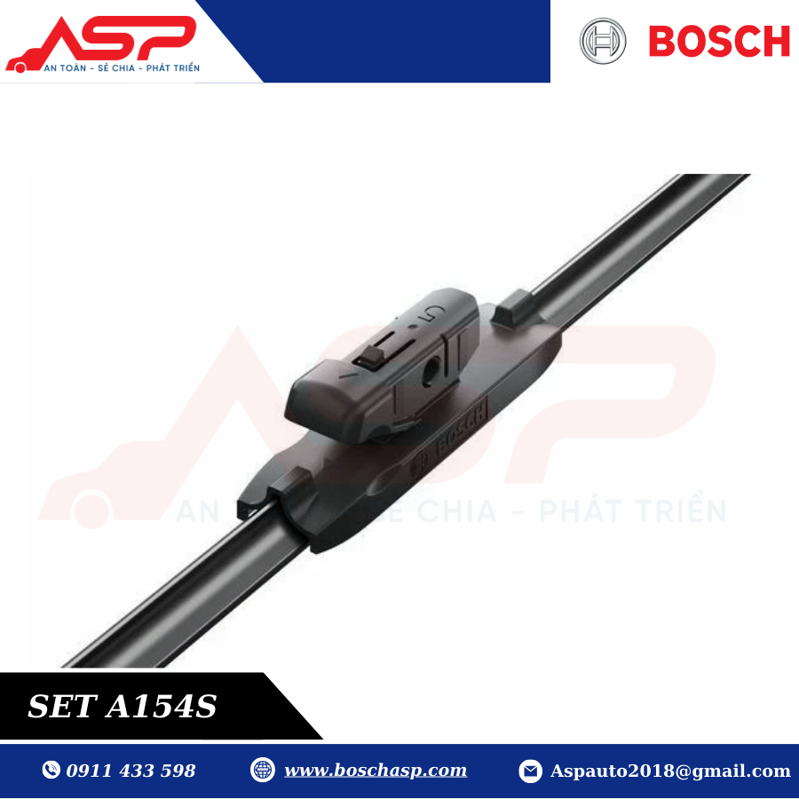 Gạt mưa Chevrolet Colorado Bosch A154S - Aero Twin Set cao cấp - Ảnh 3