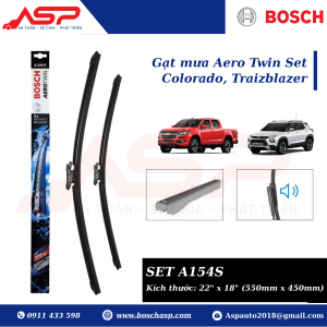 Gạt mưa Chevrolet Colorado Bosch A154S - Aero Twin Set cao cấp