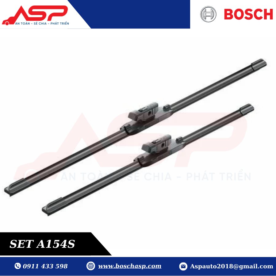 Gạt mưa Chevrolet Colorado Bosch A154S - Aero Twin Set cao cấp - Ảnh 6