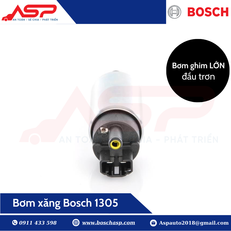 Bơm xăng ghim lớn trơn Bosch 1305 (0986AG1305) - Ảnh 3