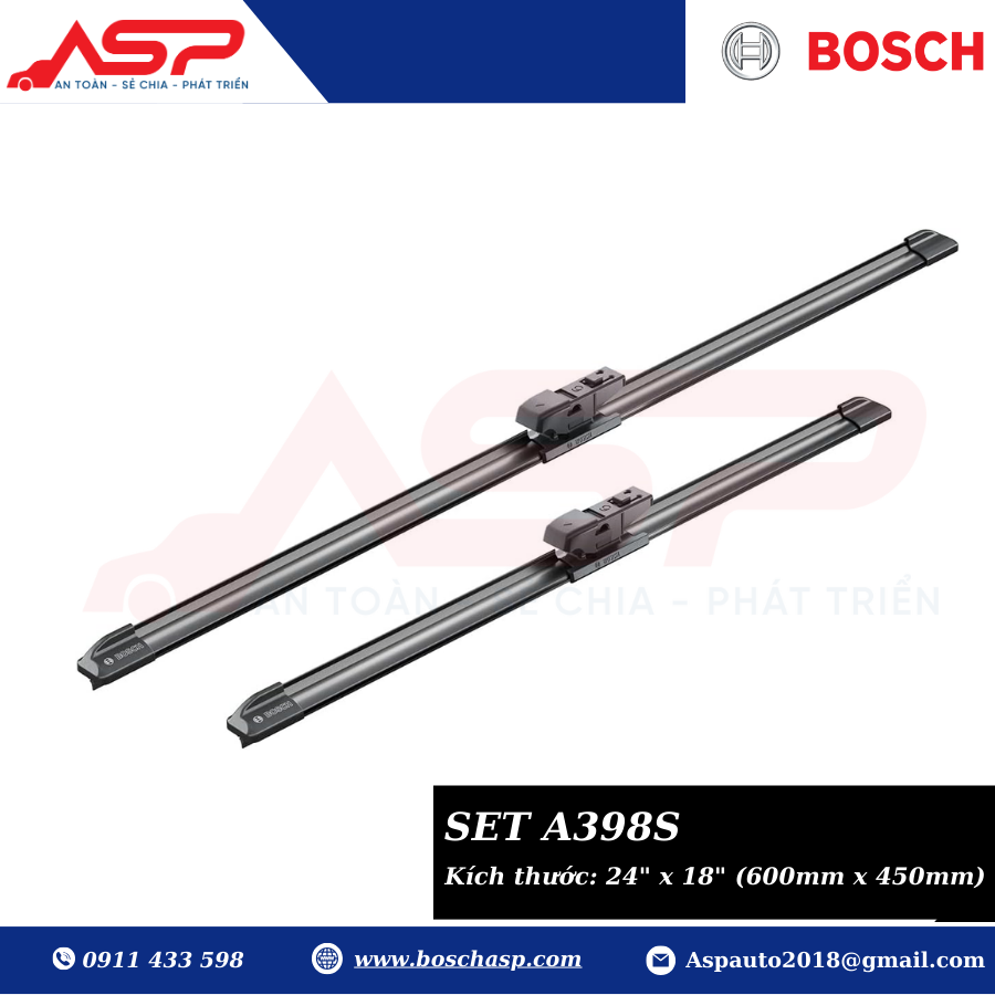 Gạt mưa Bosch A398S cho Mazda Cx5, CX8 2018 -> - Ảnh 3