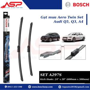 Gạt mưa Bosch Audi Q5, Q7, A5 - Bosch Set A297S