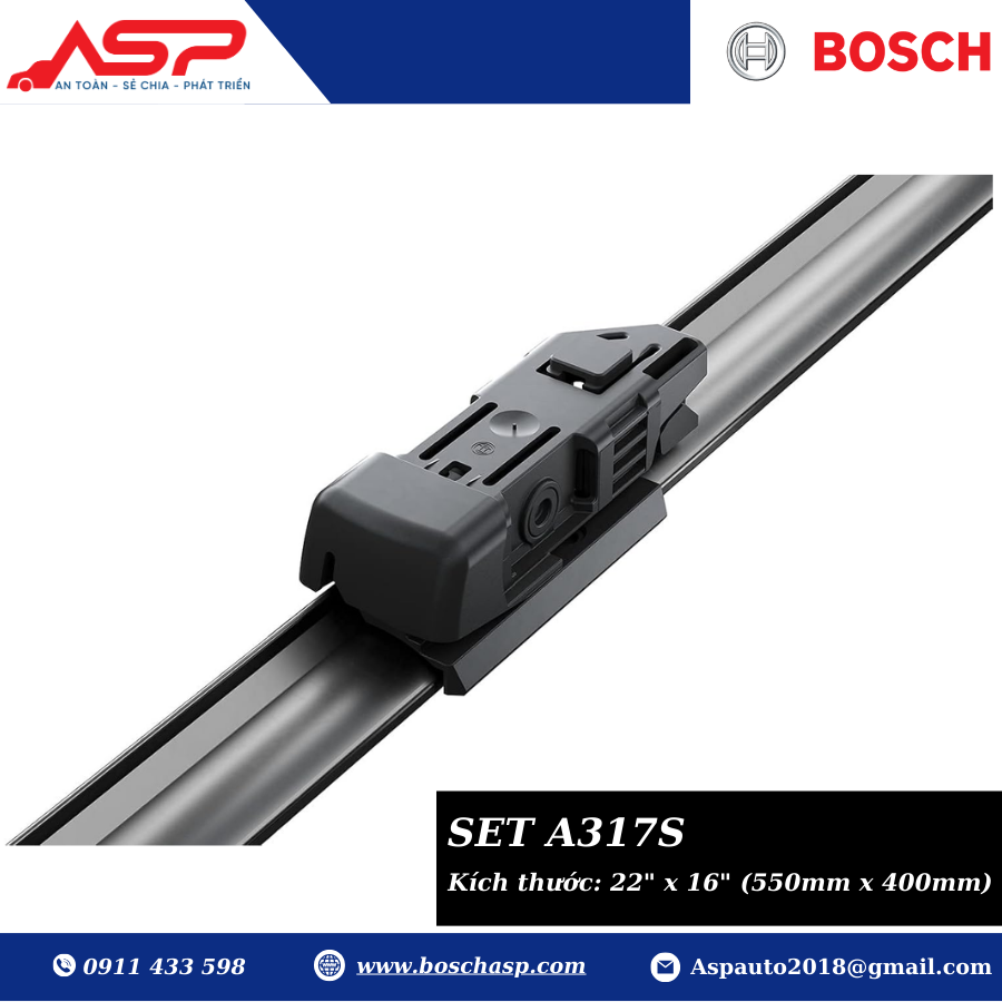 Gạt Mưa Bosch A317S Cho Ford Ecosport 2016 --> - Ảnh 5