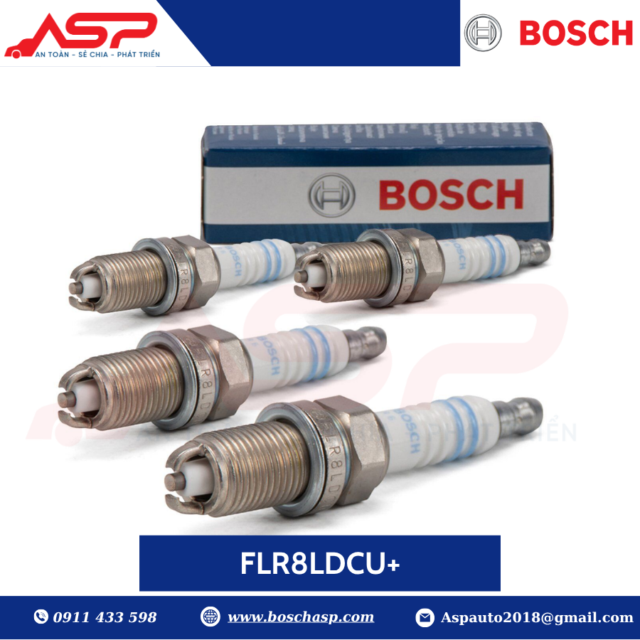 Bugi BOSCH FLR8LDCU+ (0242229654)- Chân Ngắn, 2 chấu chuyên Captiva, Optra - Ảnh 4