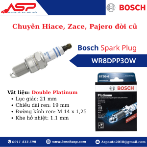Bugi BOSCH Típ Lớn WR8DPP30W (0242230599)-Captiva, Zace, Hiace