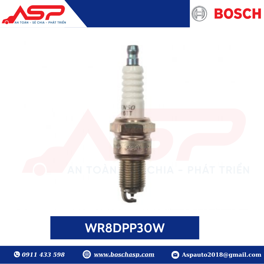 Bugi BOSCH Típ Lớn WR8DPP30W (0242230599)-Captiva, Zace, Hiace - Ảnh 5