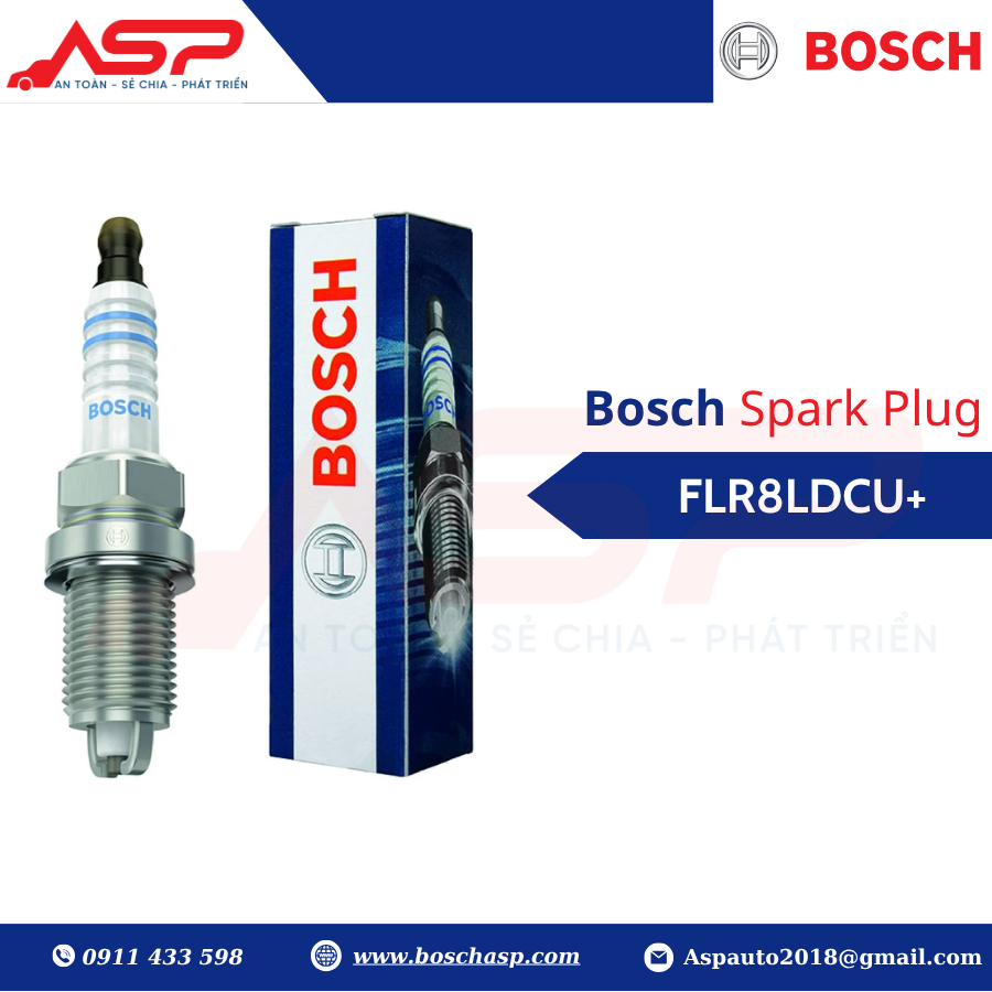Bugi BOSCH FLR8LDCU+ (0242229654)- Chân Ngắn, 2 chấu chuyên Captiva, Optra - Ảnh 2