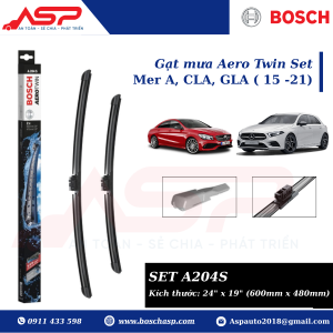 Gạt mưa BOSCH A204S (3397014204) Cho Mer A, CLA, GLA (15-21)