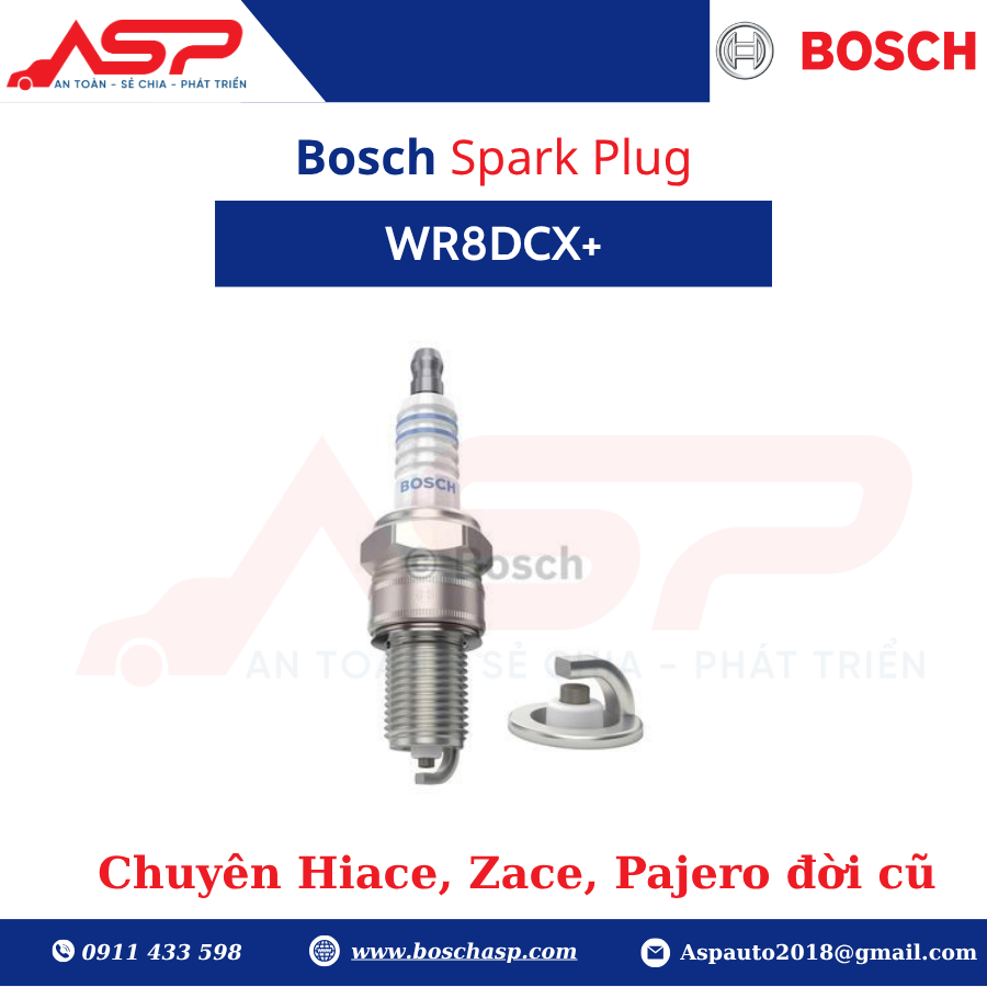 Bugi BOSCH WR8DCX+ (0242229687) -Captiva, Toyota Zace, Hiace - Ảnh 5