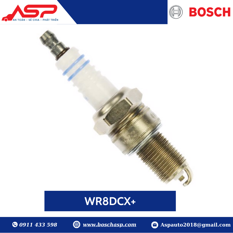 Bugi BOSCH WR8DCX+ (0242229687) -Captiva, Toyota Zace, Hiace - Ảnh 3