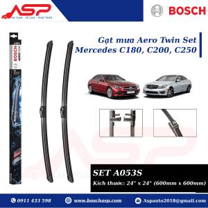 Gạt mưa BOSCH A053S (3397009053) Chuyên Mercedes C180, C200, C250