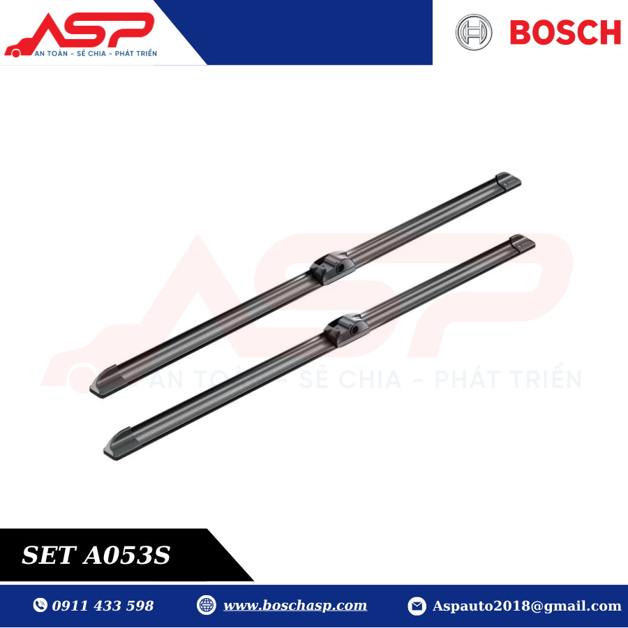 Gạt mưa BOSCH A053S (3397009053) Chuyên Mercedes C180, C200, C250 - Ảnh 3