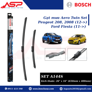 Gạt mưa BOSCH A144S (3397014144) Chuyên Peugeot 2008, Ford Fiesta