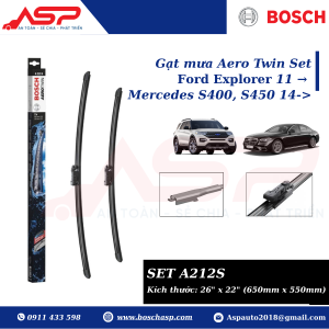 Gạt mưa BOSCH A212S (3397014212) Chuyên Ford Explorer, Mer S400, S450