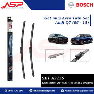 Gạt mưa BOSCH A215S (3397007215) Chuyên Audi Q7 (06 - 15)