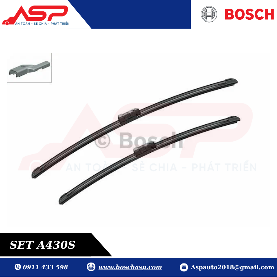 Gạt mưa BOSCH A430S (3397007430) Chuyên Dùng Rand Rover - Ảnh 3