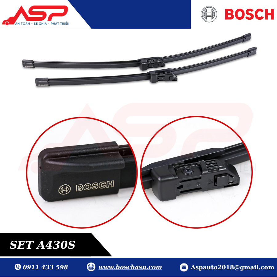 Gạt mưa BOSCH A430S (3397007430) Chuyên Dùng Rand Rover - Ảnh 4