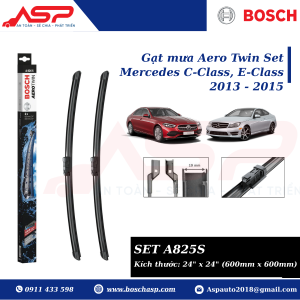 Gạt mưa BOSCH A825S (3397009825) Chuyên Mercedes C-Class, E-Class (12 -14)