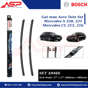 Gạt mưa BOSCH A946S (3397118946) Chuyên Mercedes S, CL 215, 216