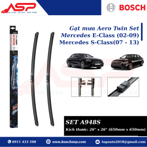 Gạt mưa BOSCH A948S (3397118948) Chuyên Mercede E-Class, S-Class