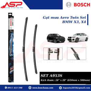 Gạt mưa BOSCH A953S (3397118953) Chuyên BMW X3, X4