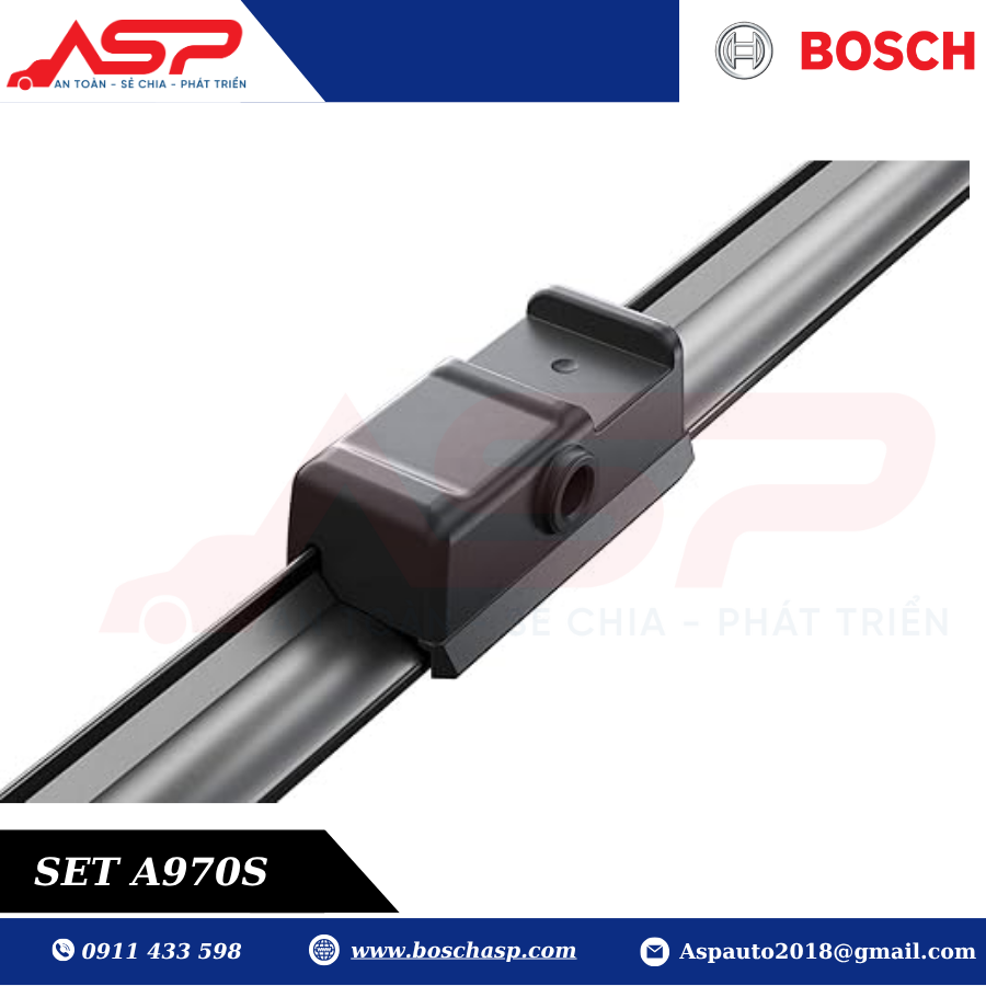 Gạt mưa BOSCH A970S (3397118970) Chuyên Dùng BMW X5, X6 (06 - 12) - Ảnh 4